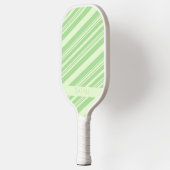 Pastel Groene Olijfgroene Elegant Chic Custom Name Pickleball Paddle (Links)