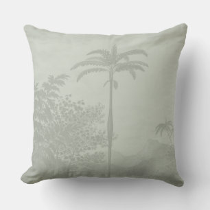 Pastel groene  palmbomen Boheems Kussen