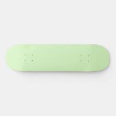 Pastel groene theeblad effen kleur skateboard (Horizontaal)