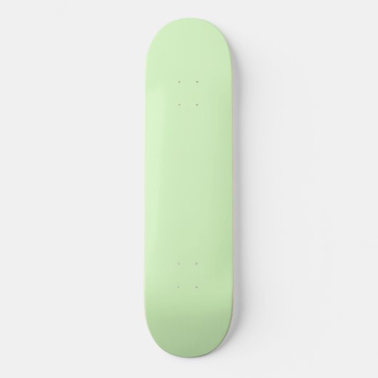 Pastel groene theeblad effen kleur skateboard (Voorkant)