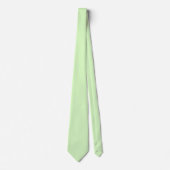 Pastel groene theeblad effen kleur stropdas (Voorkant)