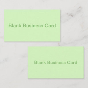 Pastel groene theeblad effen kleur visitekaartje