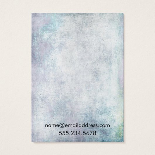 Pastel  Grunge Earring Holder Display Kaarten Visitekaartjes (Achterkant)