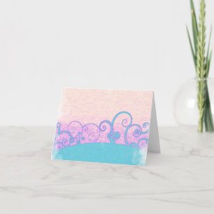 pastel grunge fantasy note card feestdagen kaart