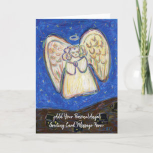 Pastel Guardian Art Custom Note-kaarten Feestdagen Kaart