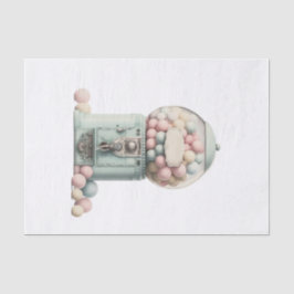  Pastel Gumball Machine Kunst voor Decoupage Tissuepapier
