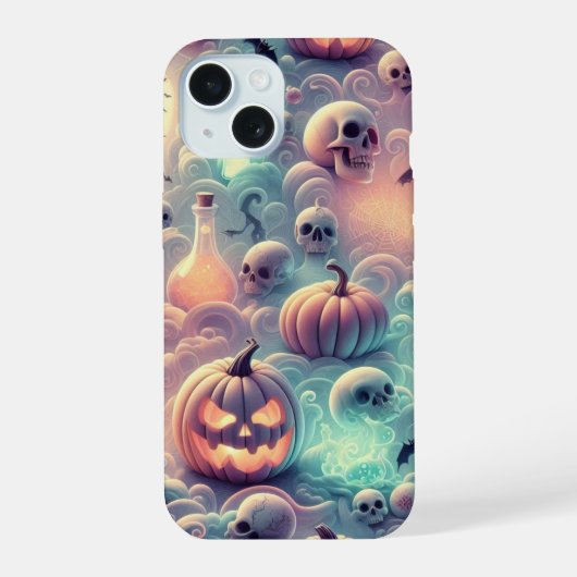 Pastel Halloween Citrouilles, potions et crânes da (Verso)