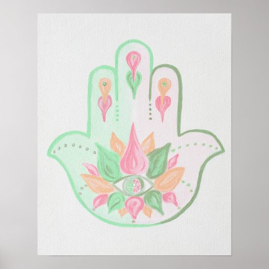 Pastel Hamsa Poster (Voorkant)