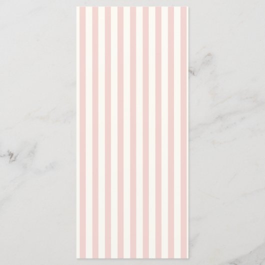 Pastel Handschrift Pinky Retro Bruiloft Menu (Achterkant)