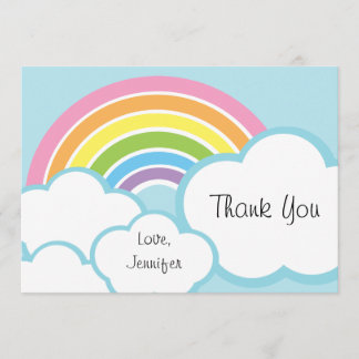 Pastel Happy Little Rainbow Bedankkaart