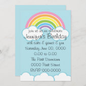 Pastel Happy Little Rainbow Kaart (Voorkant / Achterkant)