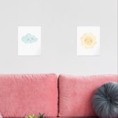 Pastel Happy Sun Cloud Girl Nursery Décor (Salon)