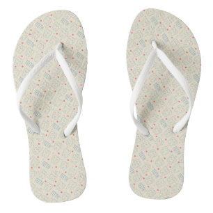 Pastel Happy Teeth Pattern Teenslippers