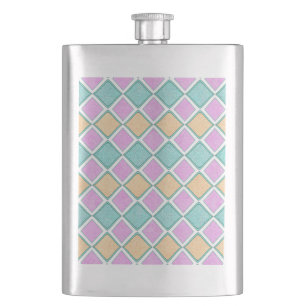 Pastel Harlekijn Prisma Diamant Patroon Flacon