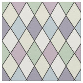 Pastel Harlequin Diamonds Stof (Close Up)