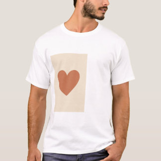 Pastel Hart Minimalistische Christelijke T-Shirt