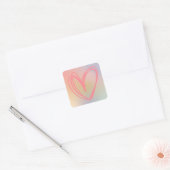 Pastel hart" Sticker (Envelop)