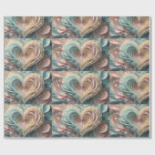 Pastel harten in gesneden papier stijl (Vlak)