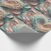 Pastel harten in gesneden papier stijl (Hoek)