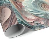 Pastel harten in gesneden papier stijl (Rol Hoek)