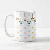 Pastel harten. koffiemok (Links)