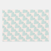 Pastel Harten Valentijnse  Inpakpapier Vel (Voorkant 2)