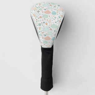 Pastel Harten & Wolken Watercolor Droom (3) Golfheadcover