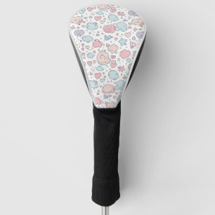 Pastel Harten & Wolken Waterverf Droom (5) Golfheadcover
