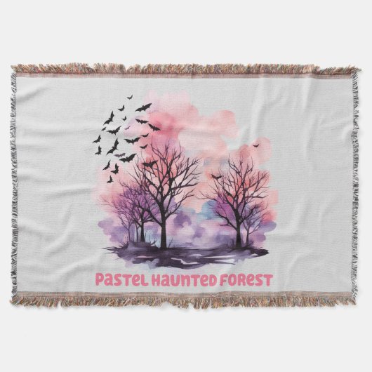 Pastel Haunted Forest Deken (Voorkant)