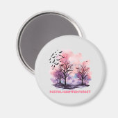 Pastel Haunted Forest Magneet (Voorkant / Achterkant)