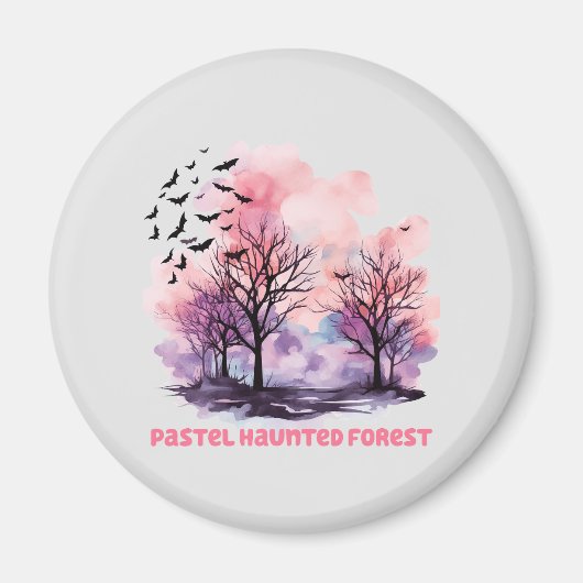 Pastel Haunted Forest Magneet (Voorkant)