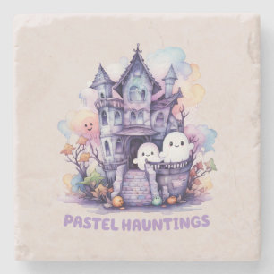 Pastel Hauntings Stenen Onderzetter