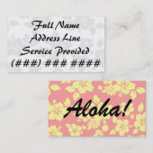 Pastel Hawaiian Visitekaartje (Voorkant / Achterkant)