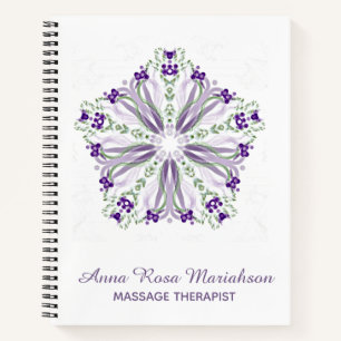 *~* Pastel Healer Star Paarse Meditatieve Mandala Notitieboek