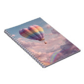 Pastel Heart Balloon Sunset Rainbow Carnet (Côté Droit)