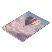Pastel Heart Balloon Sunset Rainbow Carnet (Côté gauche)