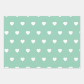 Pastel Heart Pattern Inpakpapier Vel (Voorkant)
