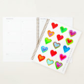 Pastel Hearts 2026 Day Planner (Devant avec enveloppe)