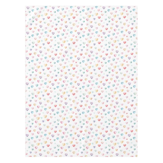 Pastel Hearts Baby shower Nappe (Devant)