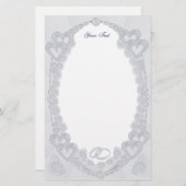 Pastel Hearts briefpapier (Voorkant / Achterkant)