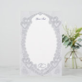 Pastel Hearts briefpapier (Staand voorkant)