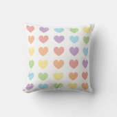 Pastel Hearts Kussen (Voorkant)