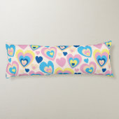 Pastel Hearts. Lichaamskussen (Achterkant)