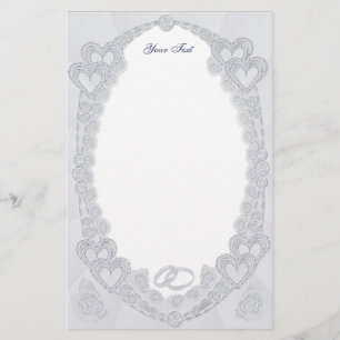 Pastel Hearts Stationery Briefpapier
