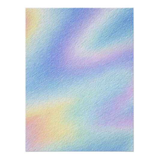 Pastel Hemel Drift Perfect Poster (Voorkant)