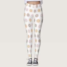 Pastel herfstkleuren leggings