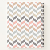 Pastel Herringbone Monogram Recipe Notitieboek (Achterkant)