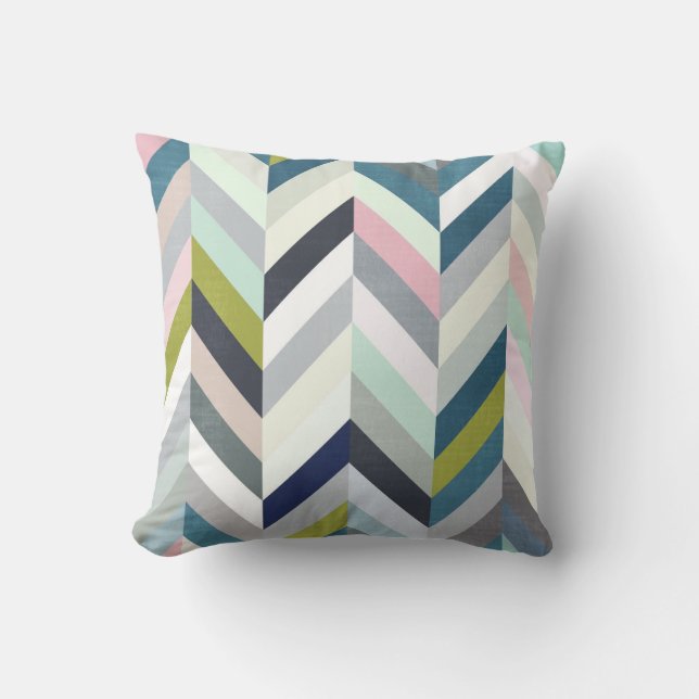 Pastel Herringbone Pillow Kussen (Voorkant)