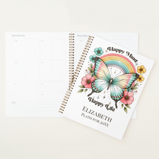 Pastel Hippie "Happy Mind Happy Life" (Devant avec enveloppe)