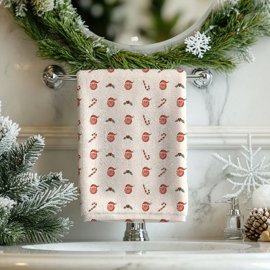 Pastel Holiday Towels Groovy 70s Bathroom Joy